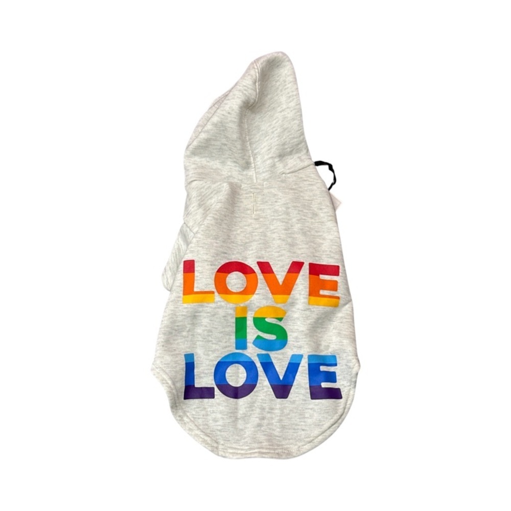 NWT LOVE is LOVE Dog Hoodie size Medium